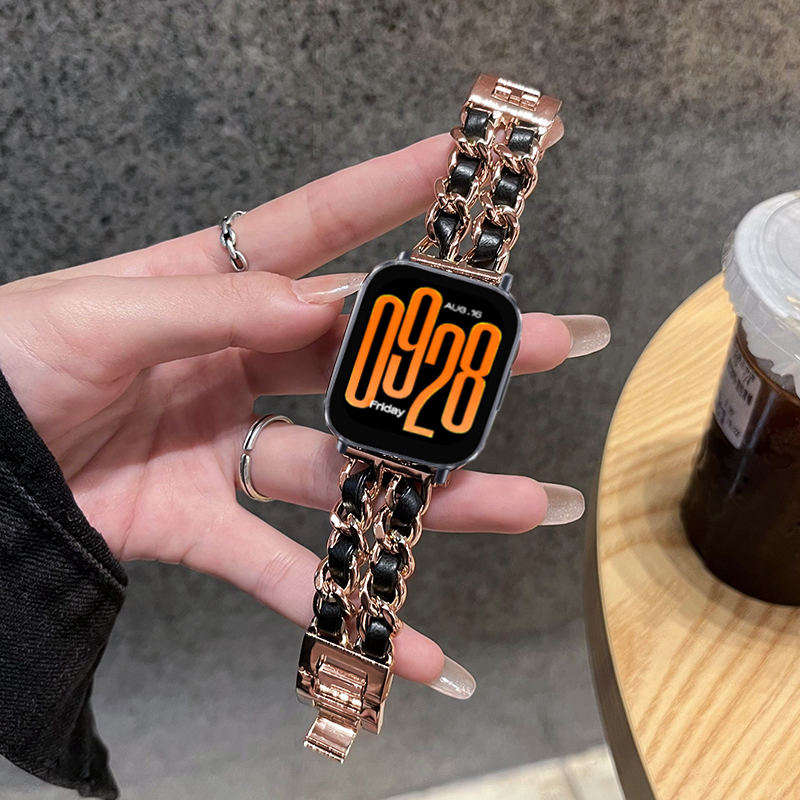 Luxury Watch Galaxy - หนังหรูหรา + โลหะสําหรับ Xiaomi Redmi นาฬิกา