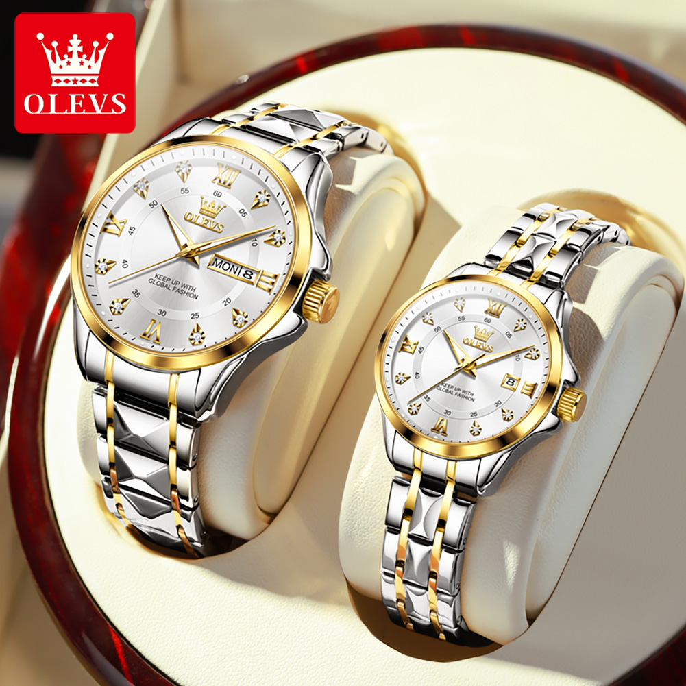Luxury Watch Life - OLEVS 2906 นาฬิกาคู่ Original Roman Scale
