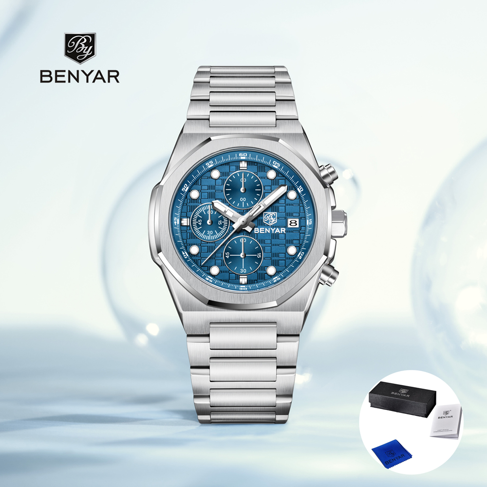 Luxury Watch Life - นาฬิกาข้อมือผู้ชาย BENYAR รุ่นใหม่ปี 2025 นาฬิกาควอตซ์สุดหรู นาฬิกาโครโนกราฟสำหรับผู้ชาย