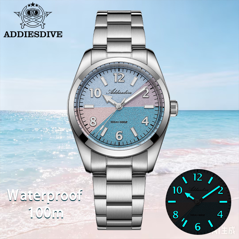 Luxury Watch Packaging Box - ADDIESDIVE นาฬิกากระจกแซฟไฟร์ผู้หญิงใหม่หรูหรา 36 มม.BGW9 ลูมินัส 316l