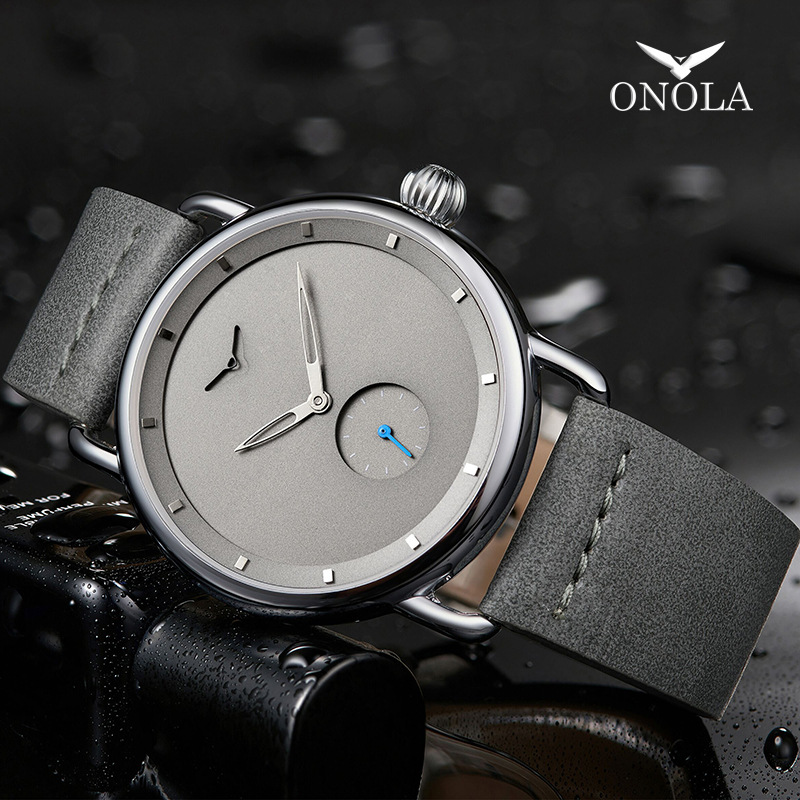 Luxury Watch Holder For Men - นาฬิกาลําลองผู้ชายยี่ห้อ ONOLA นาฬิกาข้อมือควอตซ์เรียบง่ายกันน้ําหนังผู้ชายนาฬิกานาฬิกาหรู