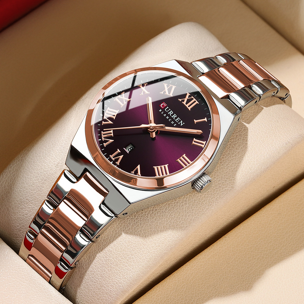 Luxury Watch Life - CURREN ผู้หญิงหรูหรานาฬิกาแฟชั่น Casual FemaleLadies สแตนเลสสตีลควอตซ์นาฬิกาข้อมือกันน้ําแฟนของขวัญ