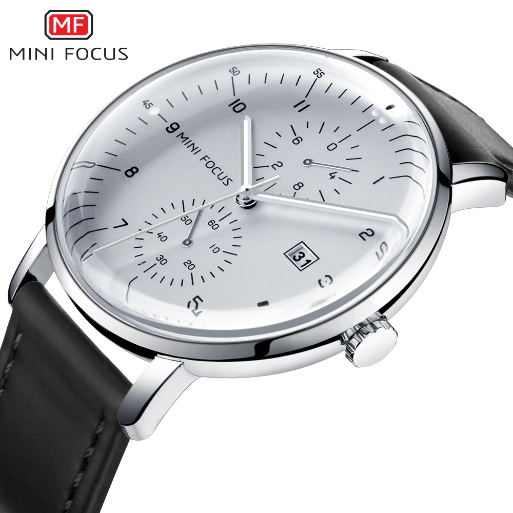 Luxury Watch Holder For Men - MINI FOCUS นาฬิกาผู้ชายแบรนด์หรูนาฬิกา Quartz Mens Casual