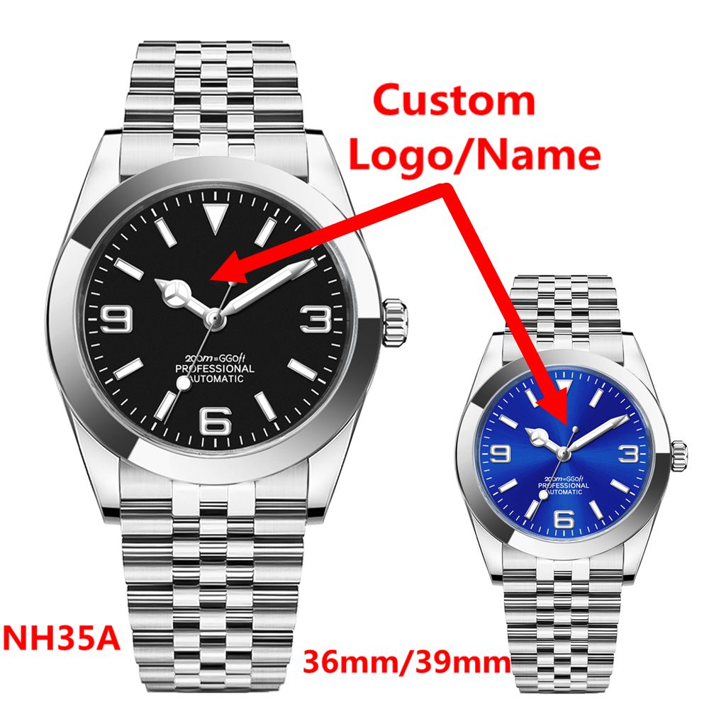 Luxury Watch With Bracelet - โลโก้แบบกำหนดเอง นาฬิกาหรู NH35 สำหรับผู้หญิงและผู้ชาย ขนาด 36