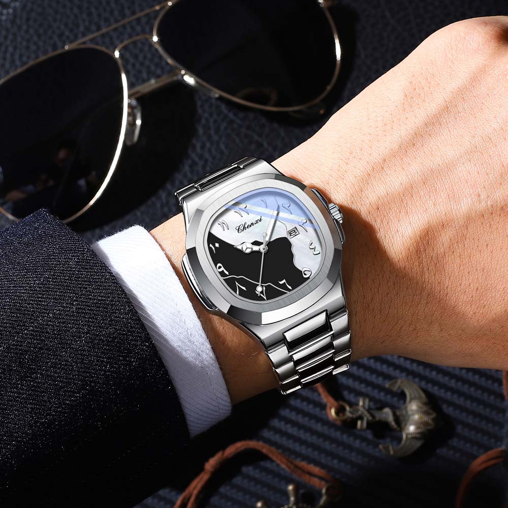 Luxury Watch With Arabic Numerals - นาฬิกาข้อมือผู้ชาย CHENXI รุ่นใหม่ ตัวเลขแบบอาหรับตะวันออก หรูหรา สำหรับนักธุรกิจ