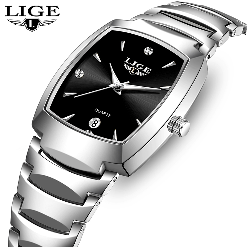 Luxury Watch With Bracelet - LIGE นาฬิกาผู้หญิงธุรกิจหรูหราสุภาพสตรีนาฬิกาหญิงนาฬิกากันน้ําแฟชั่นควอตซ์นาฬิกาเรียบง่ายสําหรับ Wome montre femme +